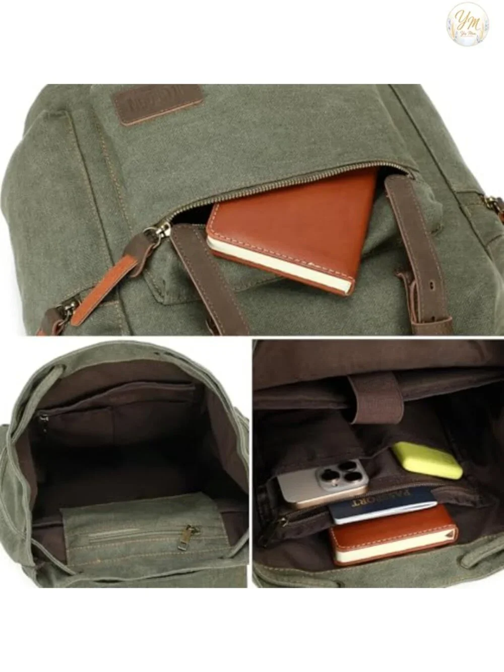 Vintage Canvas Backpack 15.6